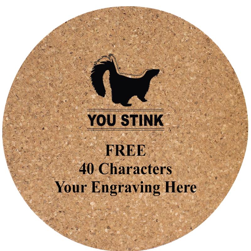 4" COASTER ROUND CORK