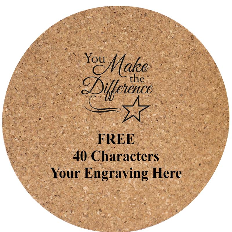 4" COASTER ROUND CORK