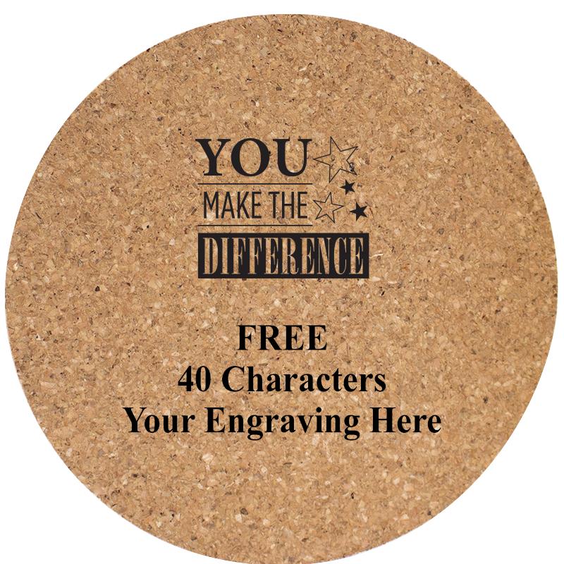 4" COASTER ROUND CORK