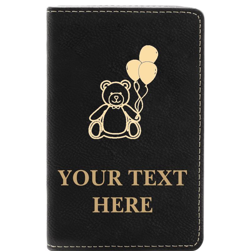 LEATHER WINE SET BLACK 2 PC