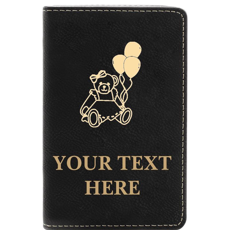 LEATHER WINE SET BLACK 2 PC