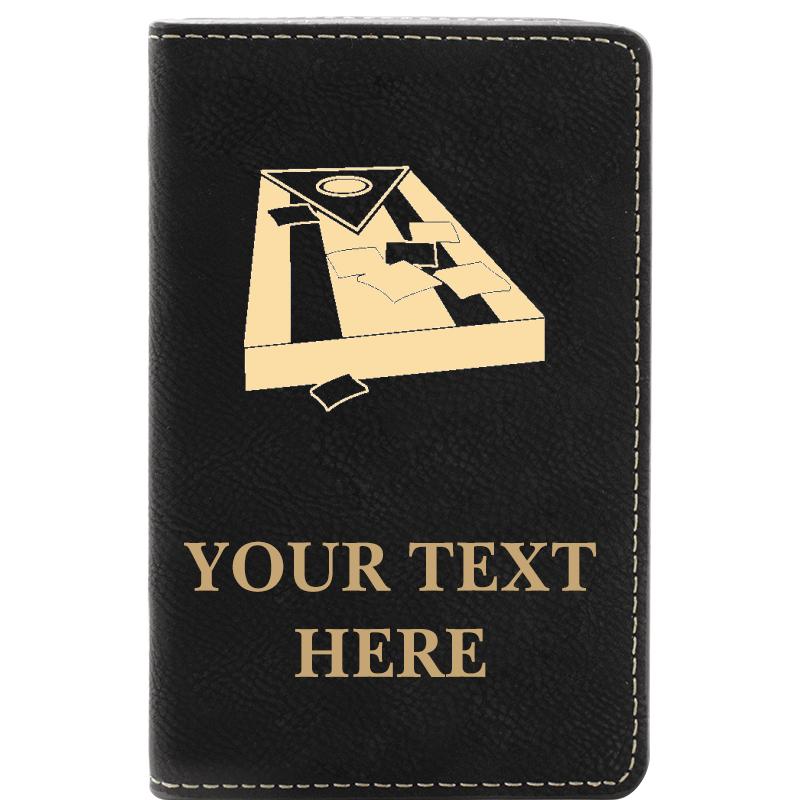 LEATHER WINE SET BLACK 2 PC