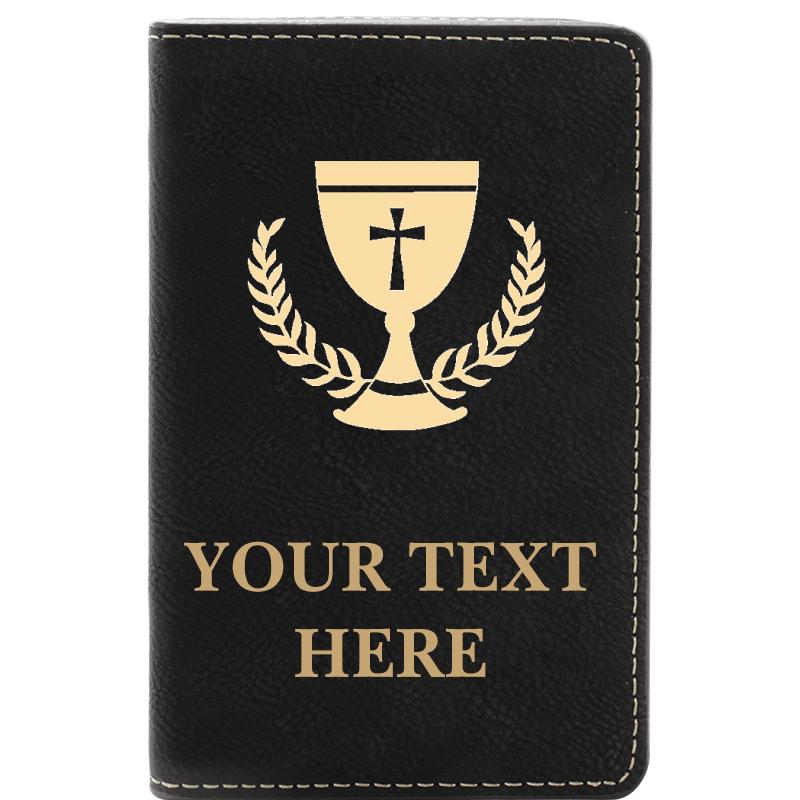 LEATHER WINE SET BLACK 2 PC