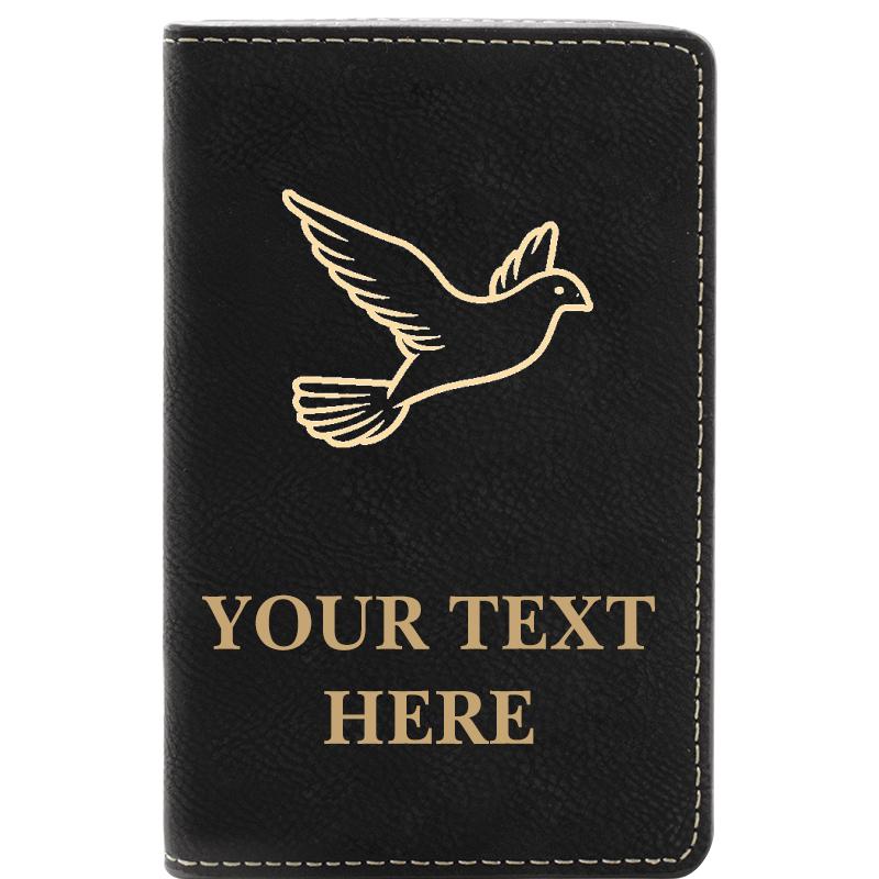 LEATHER WINE SET BLACK 2 PC