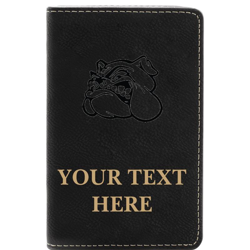 LEATHER WINE SET BLACK 2 PC