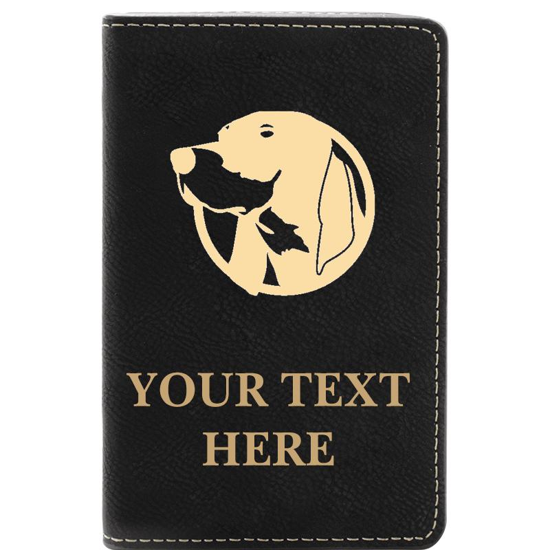 LEATHER WINE SET BLACK 2 PC