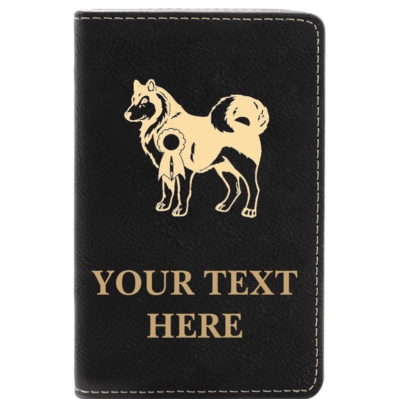 LEATHER WINE SET BLACK 2 PC