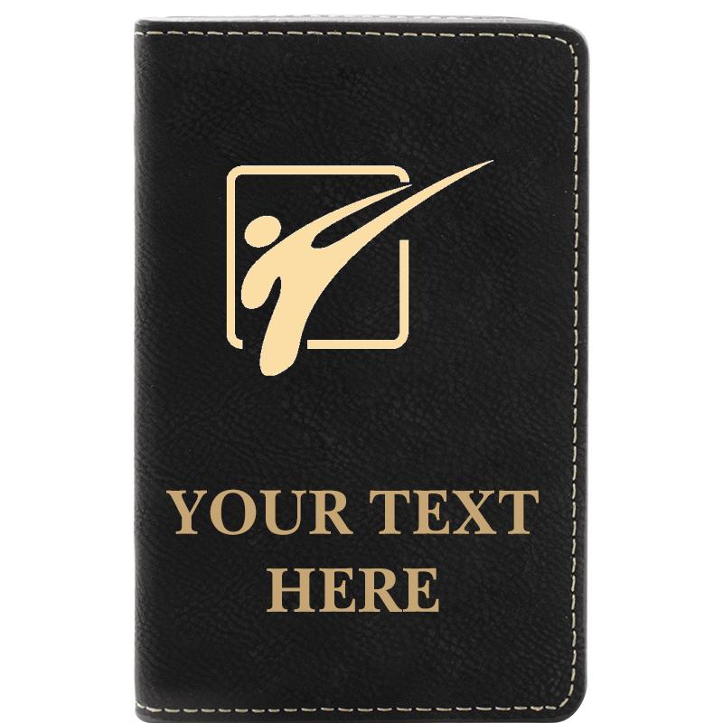 LEATHER WINE SET BLACK 2 PC