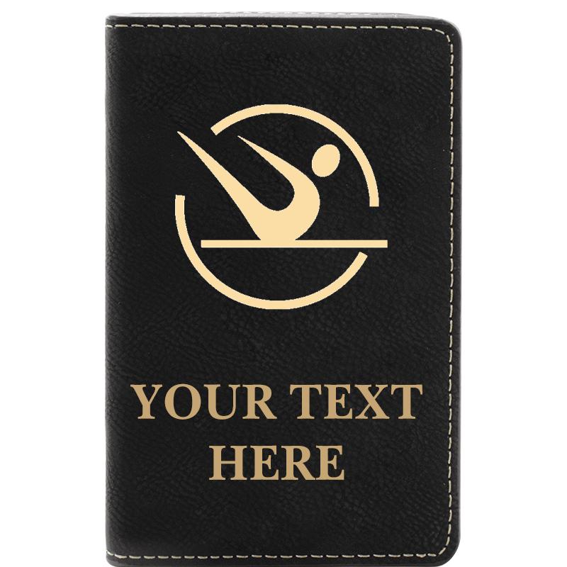 LEATHER WINE SET BLACK 2 PC