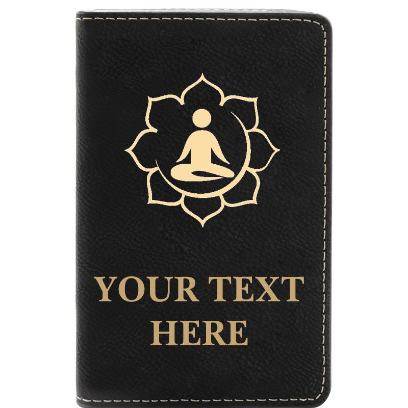 LEATHER WINE SET BLACK 2 PC