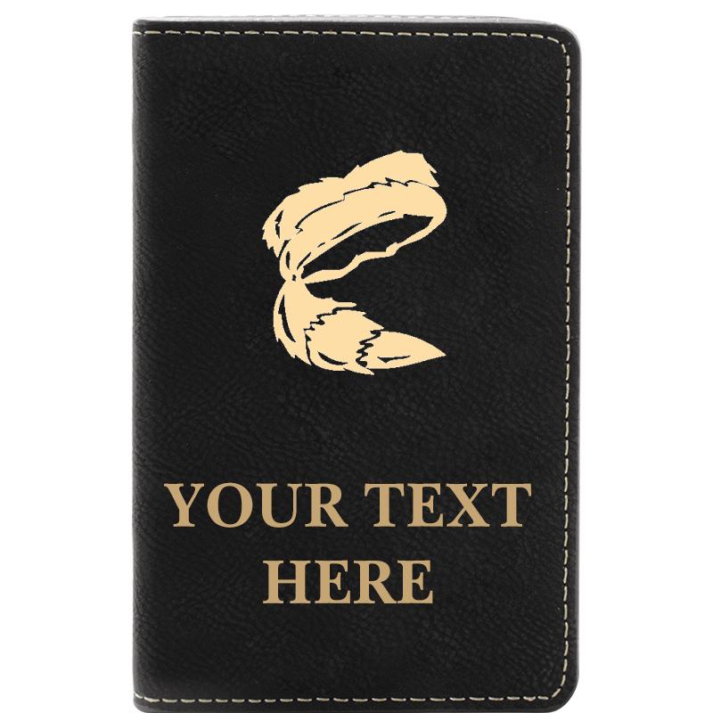 LEATHER WINE SET BLACK 2 PC