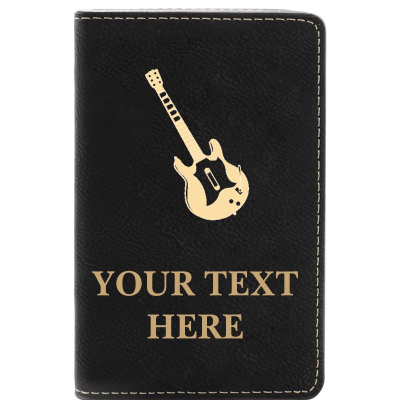 LEATHER WINE SET BLACK 2 PC