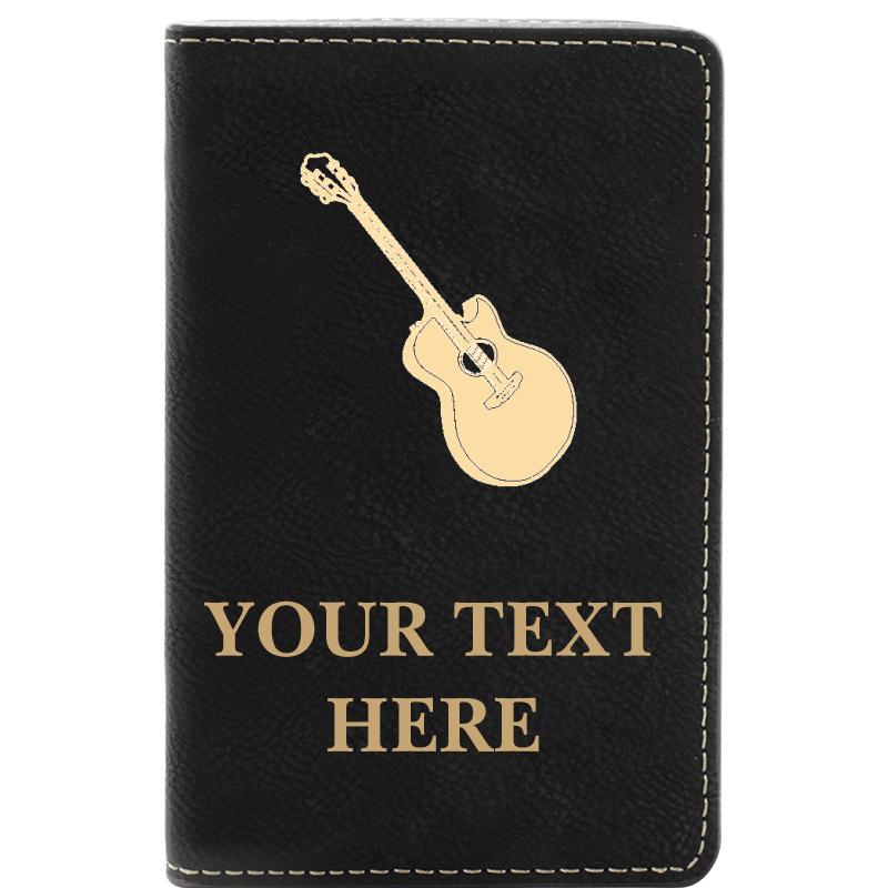 LEATHER WINE SET BLACK 2 PC