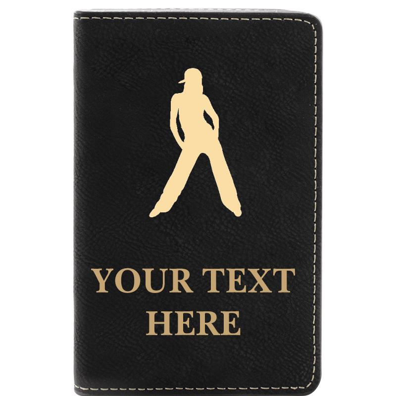 LEATHER WINE SET BLACK 2 PC