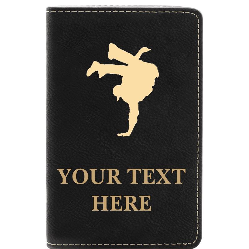 LEATHER WINE SET BLACK 2 PC