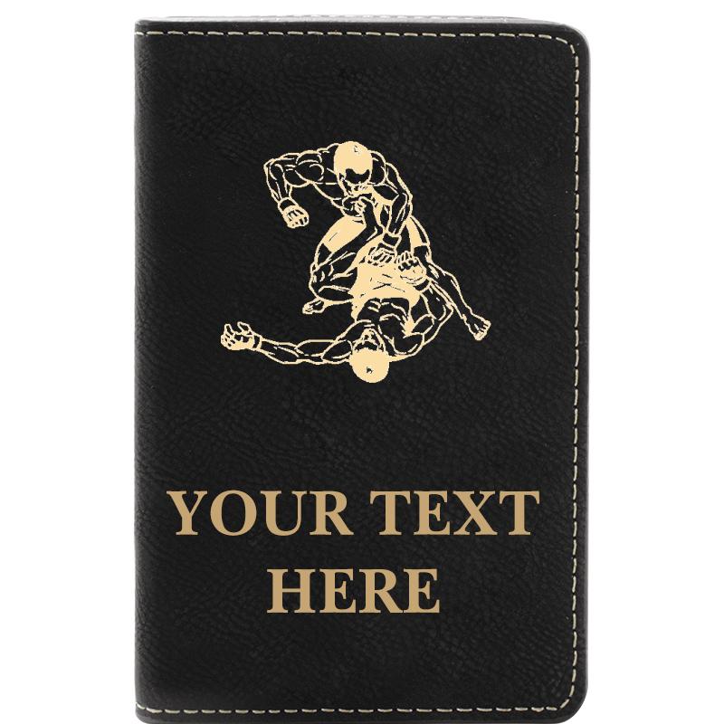 LEATHER WINE SET BLACK 2 PC