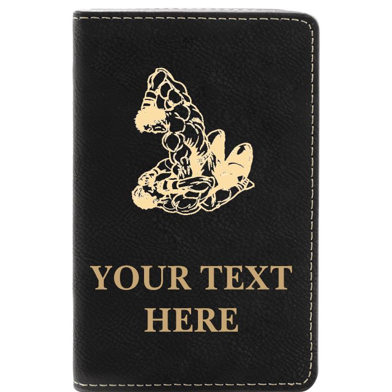 LEATHER WINE SET BLACK 2 PC