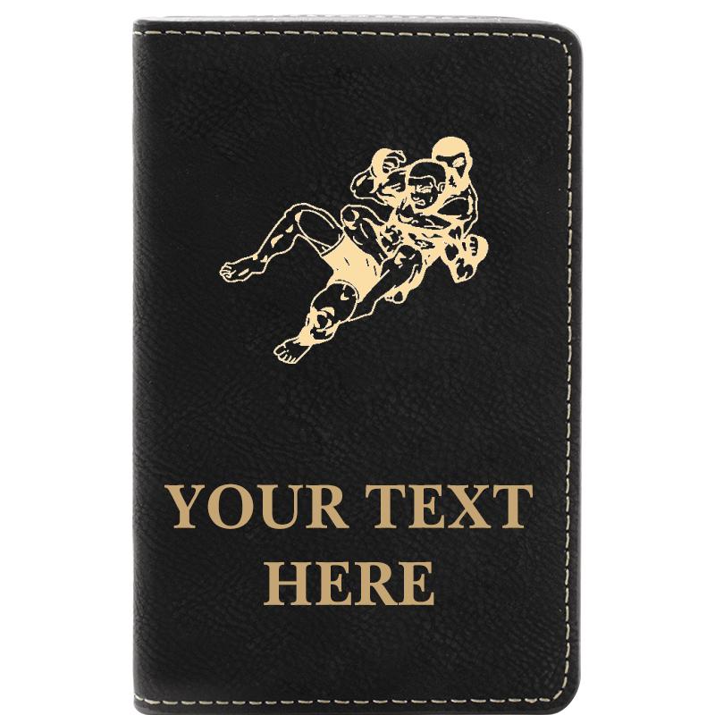 LEATHER WINE SET BLACK 2 PC