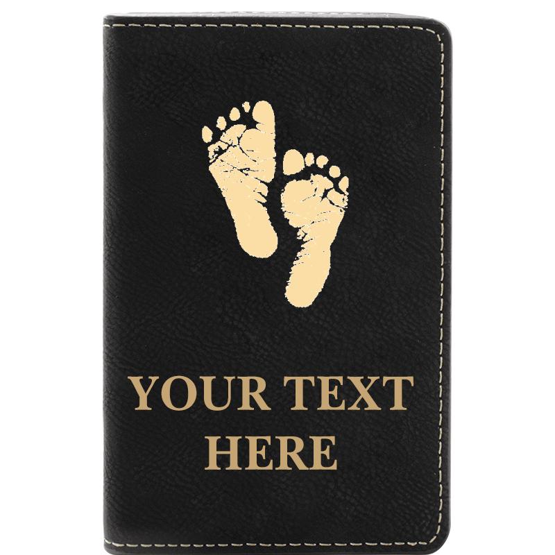 LEATHER WINE SET BLACK 2 PC