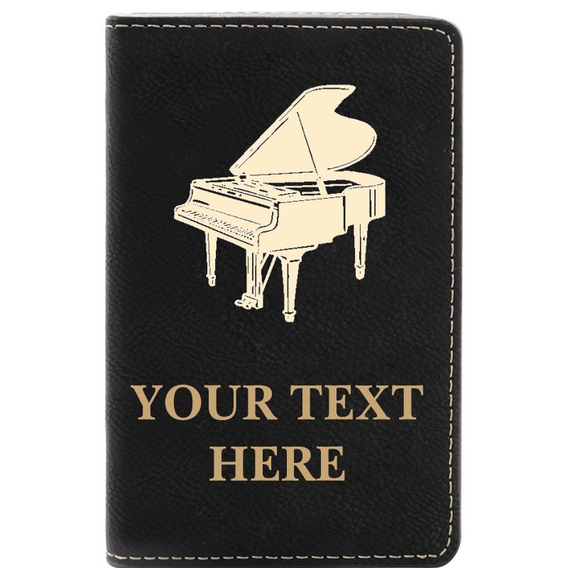 LEATHER WINE SET BLACK 2 PC