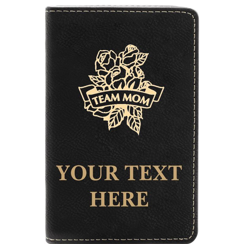 LEATHER WINE SET BLACK 2 PC