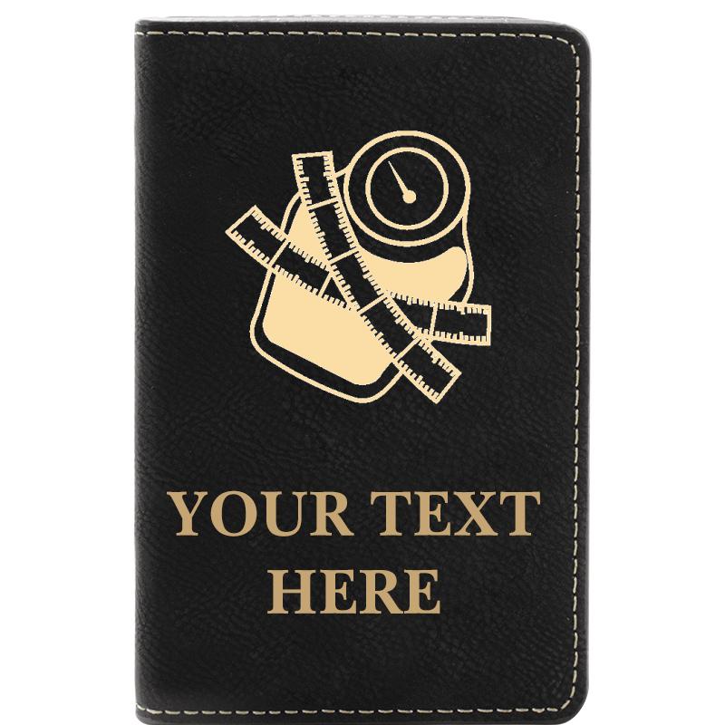 LEATHER WINE SET BLACK 2 PC