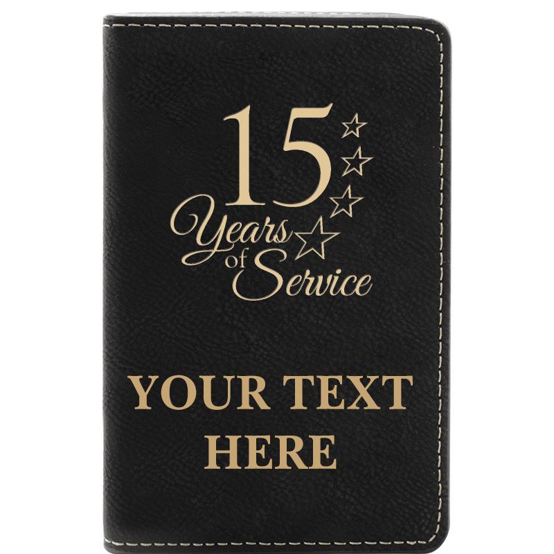 LEATHER WINE SET BLACK 2 PC