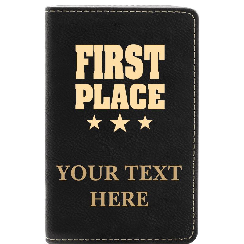 LEATHER WINE SET BLACK 2 PC