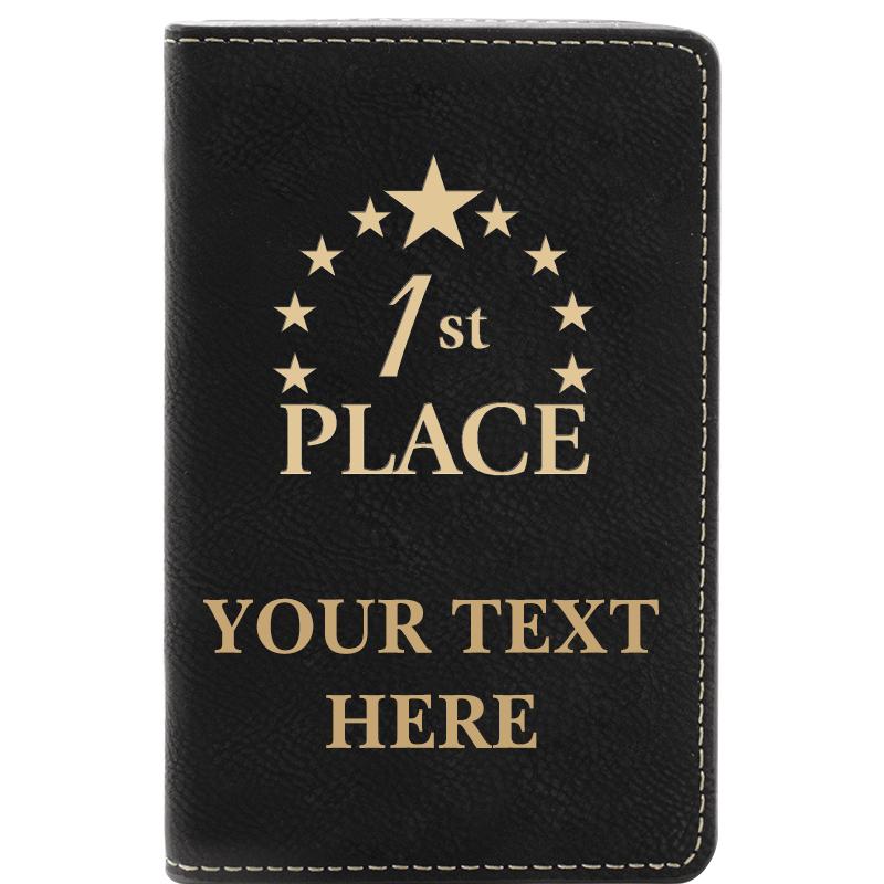 LEATHER WINE SET BLACK 2 PC