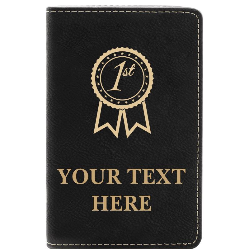 LEATHER WINE SET BLACK 2 PC