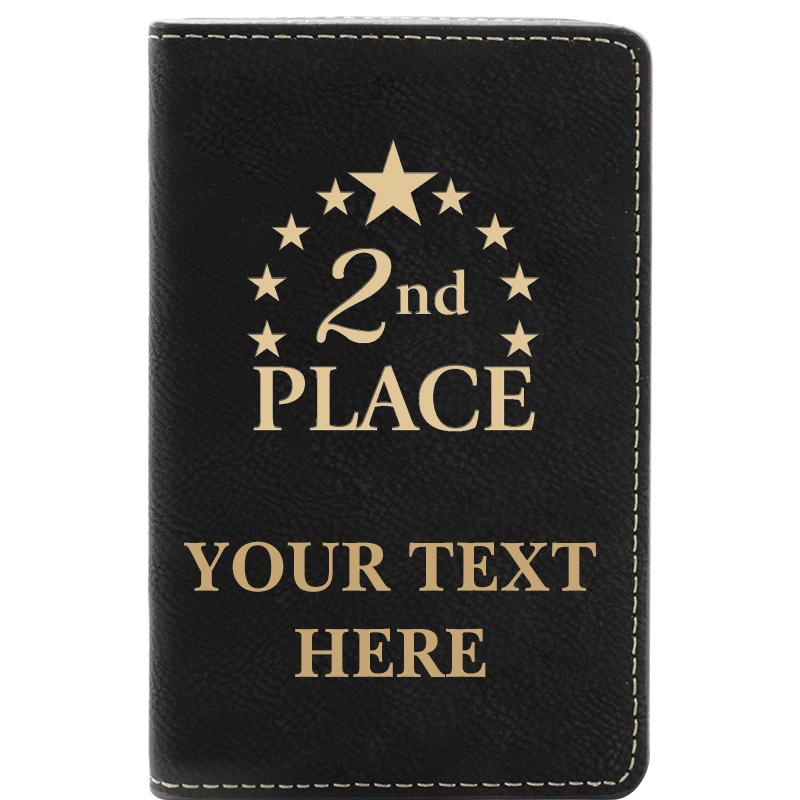 LEATHER WINE SET BLACK 2 PC