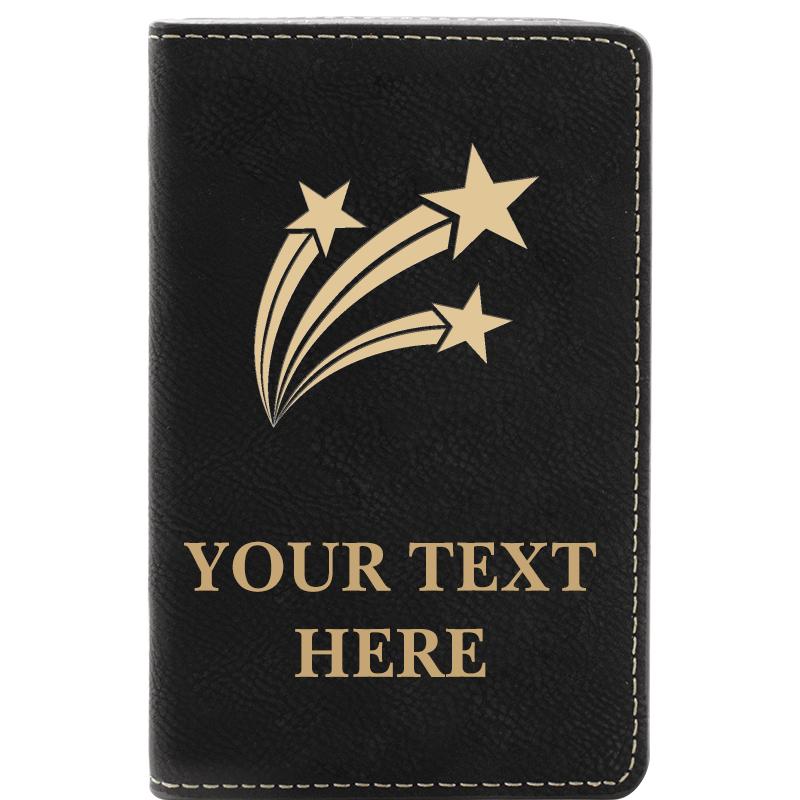 LEATHER WINE SET BLACK 2 PC