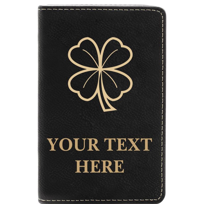 LEATHER WINE SET BLACK 2 PC