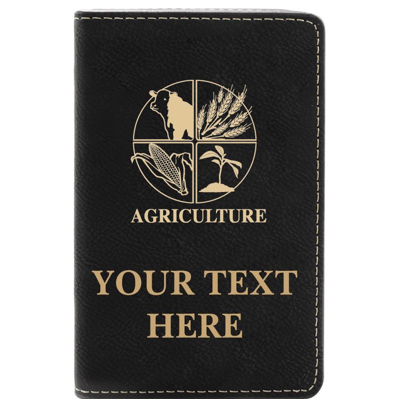 LEATHER WINE SET BLACK 2 PC