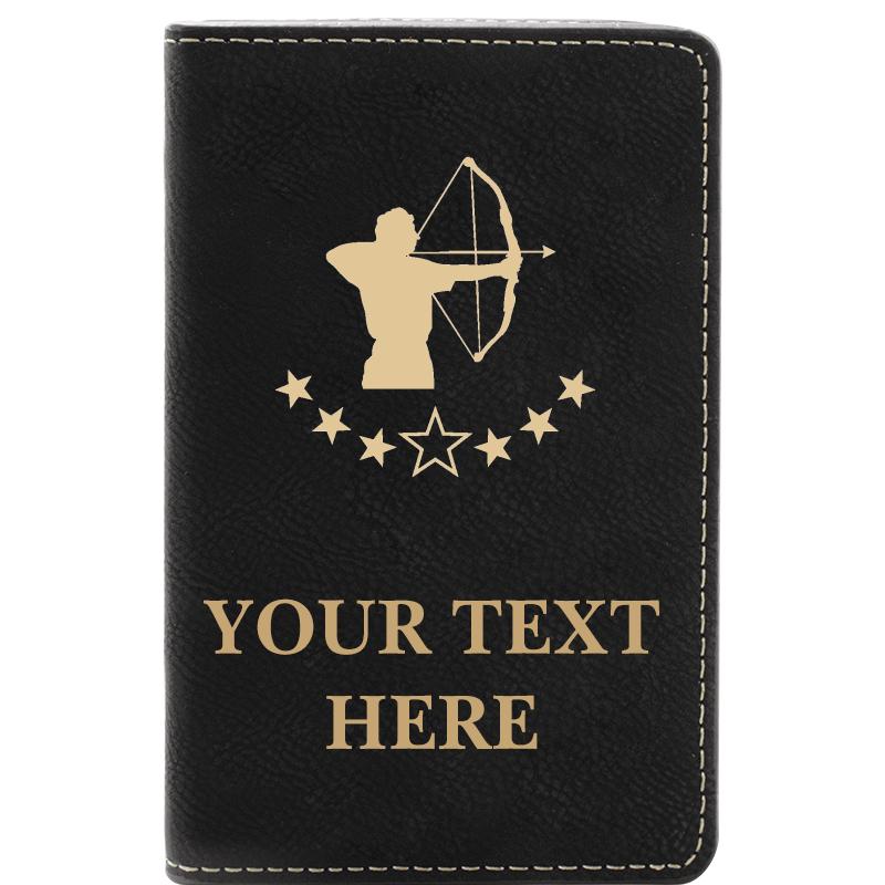 LEATHER WINE SET BLACK 2 PC