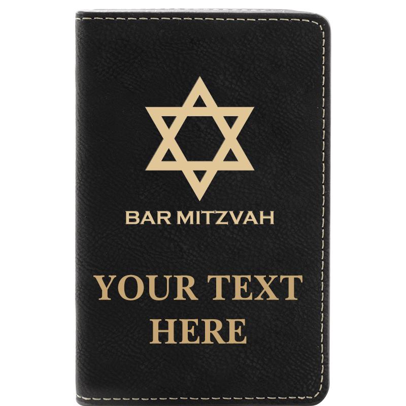 LEATHER WINE SET BLACK 2 PC