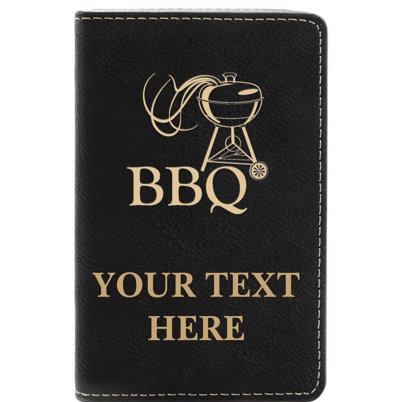 LEATHER WINE SET BLACK 2 PC