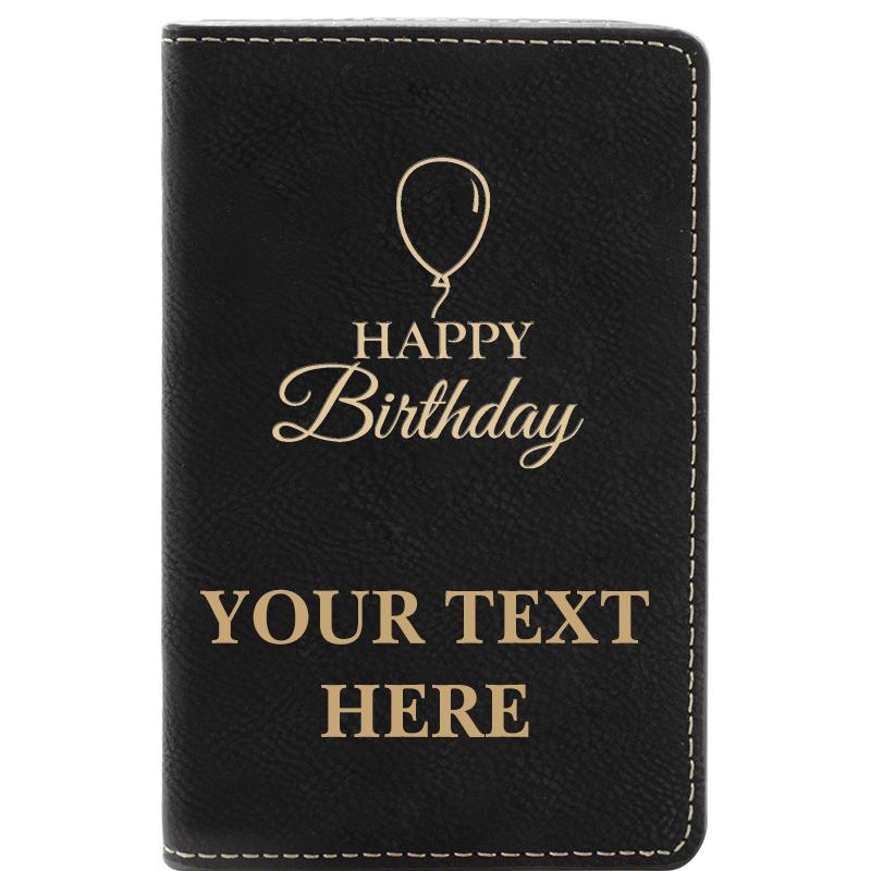 LEATHER WINE SET BLACK 2 PC