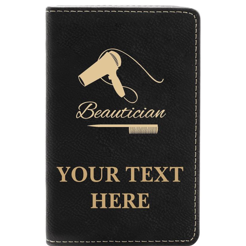 LEATHER WINE SET BLACK 2 PC