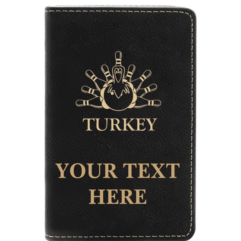 LEATHER WINE SET BLACK 2 PC