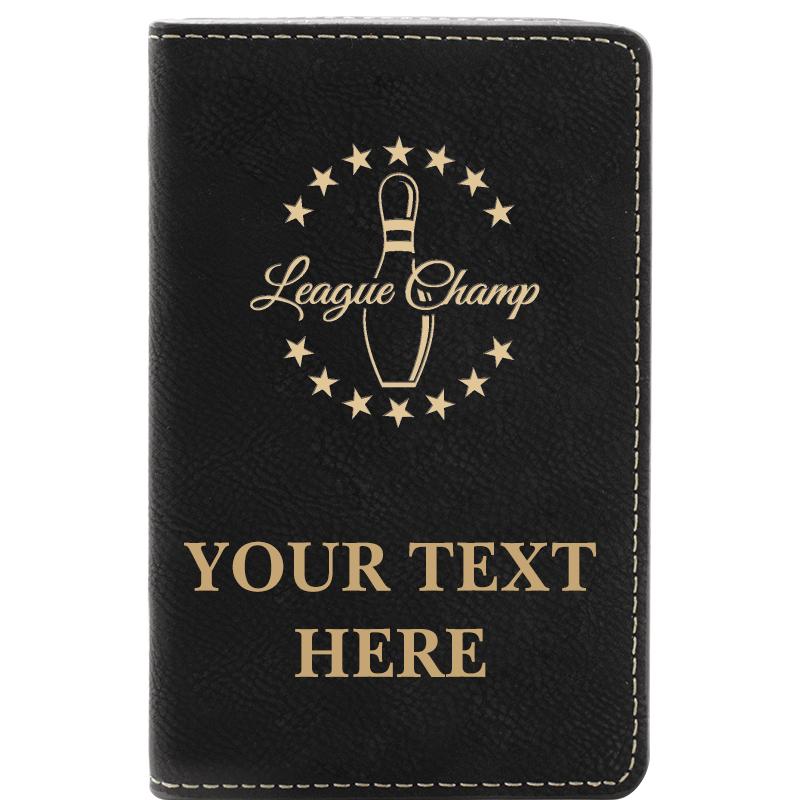 LEATHER WINE SET BLACK 2 PC