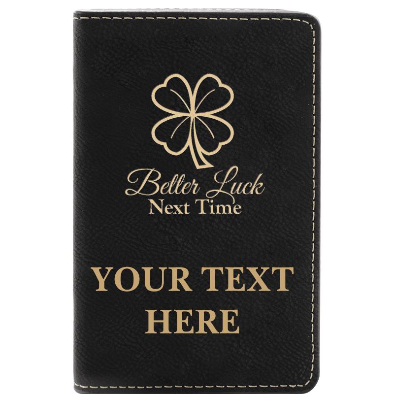 LEATHER WINE SET BLACK 2 PC