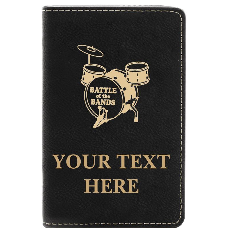 LEATHER WINE SET BLACK 2 PC