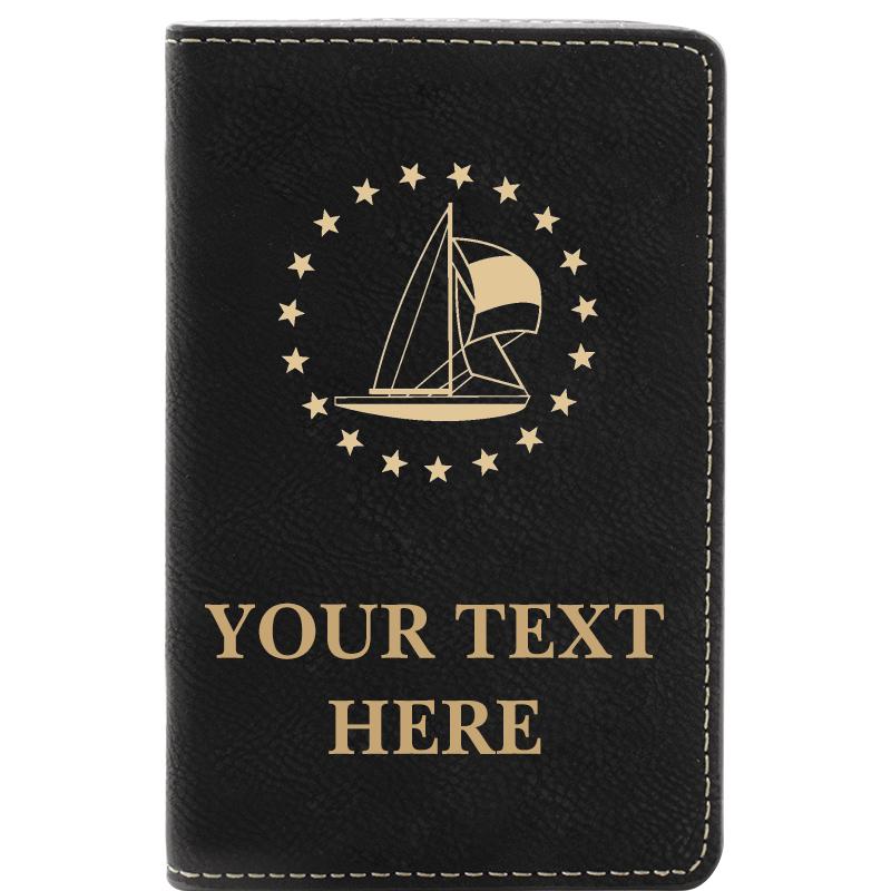 LEATHER WINE SET BLACK 2 PC