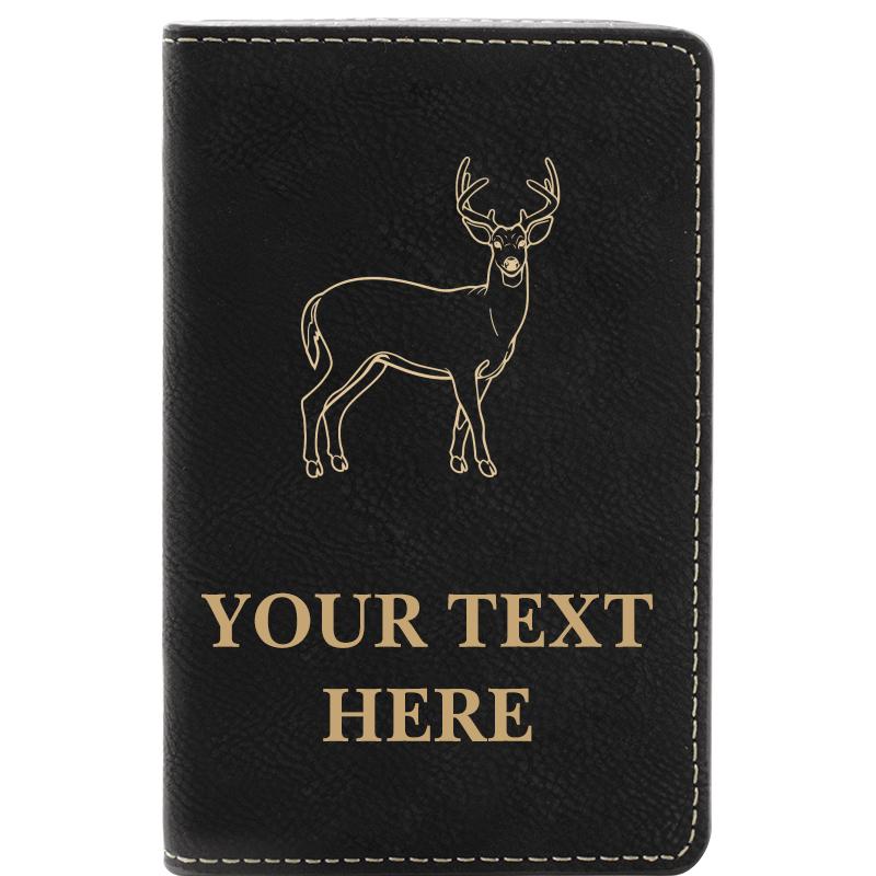 LEATHER WINE SET BLACK 2 PC