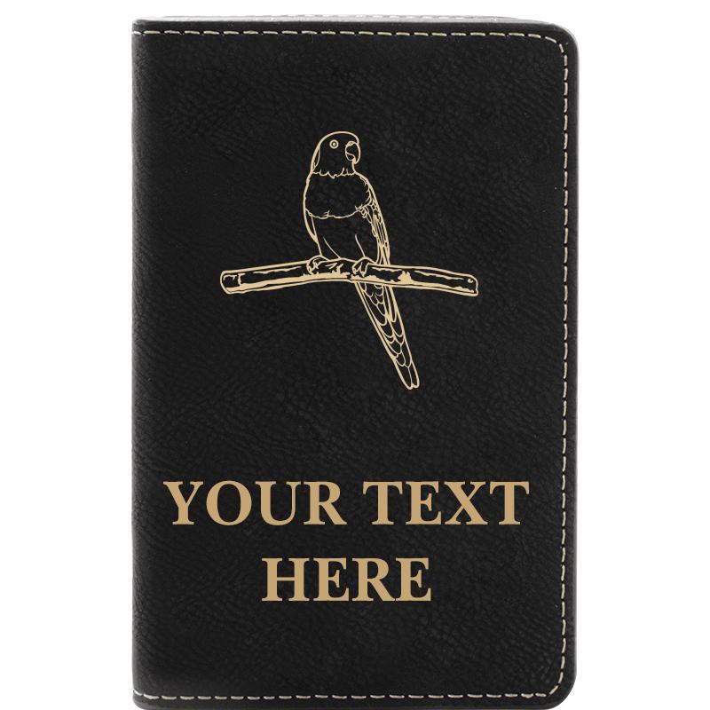 LEATHER WINE SET BLACK 2 PC