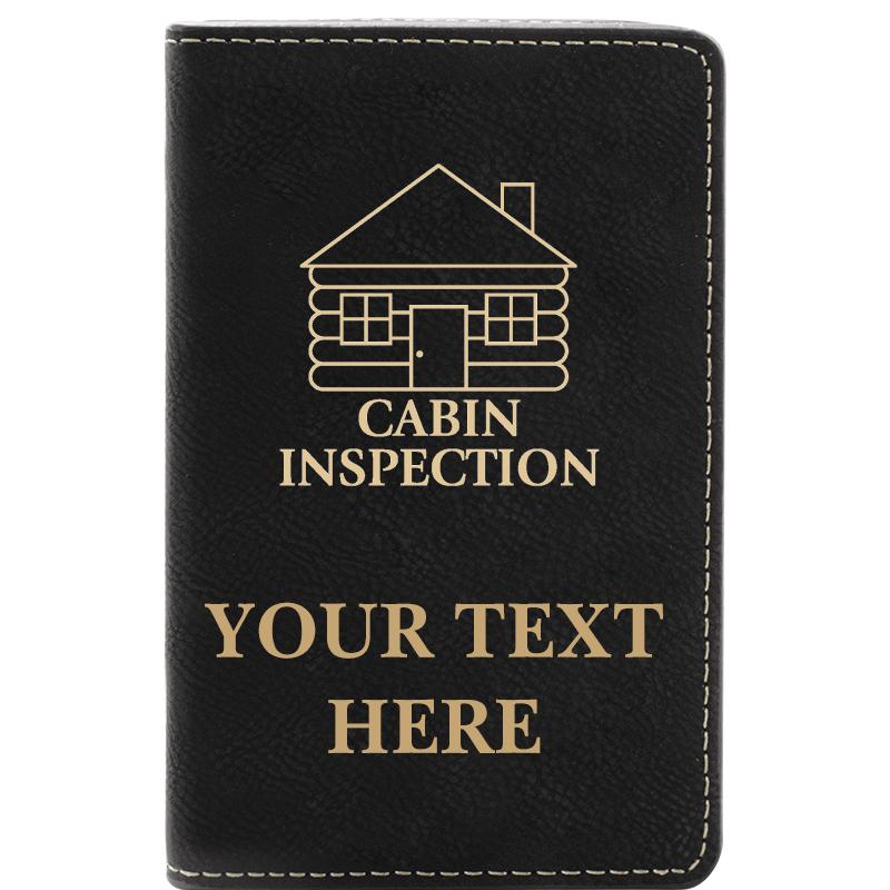 LEATHER WINE SET BLACK 2 PC