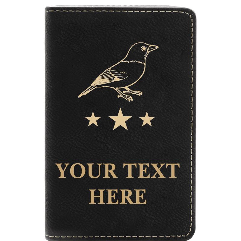 LEATHER WINE SET BLACK 2 PC