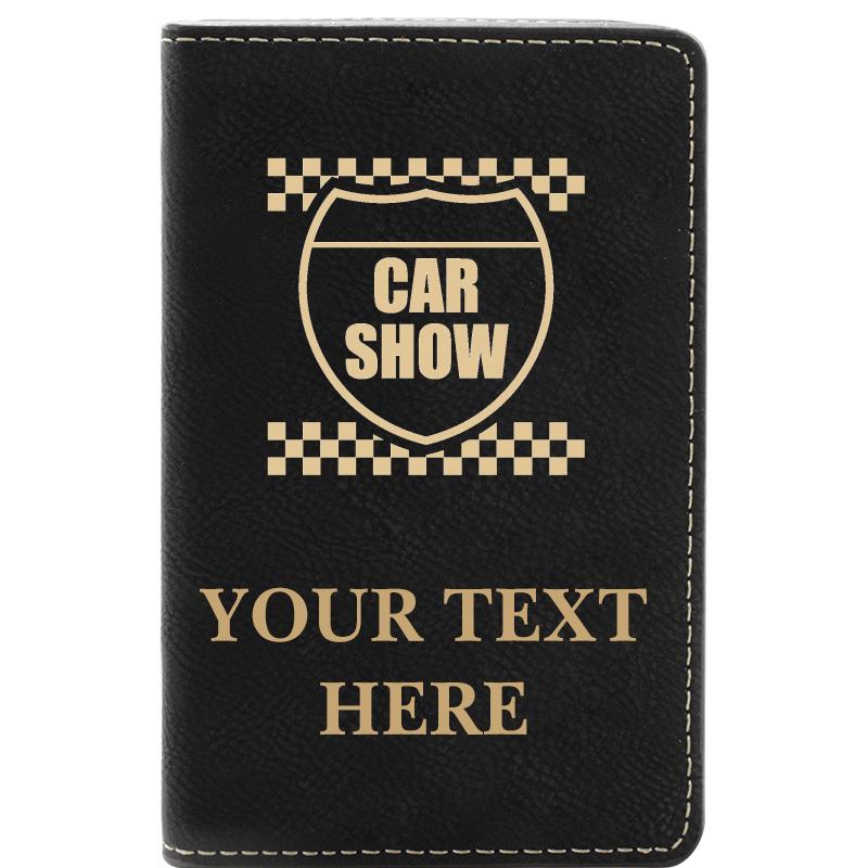 LEATHER WINE SET BLACK 2 PC