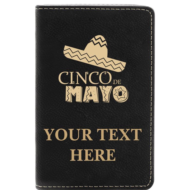 LEATHER WINE SET BLACK 2 PC